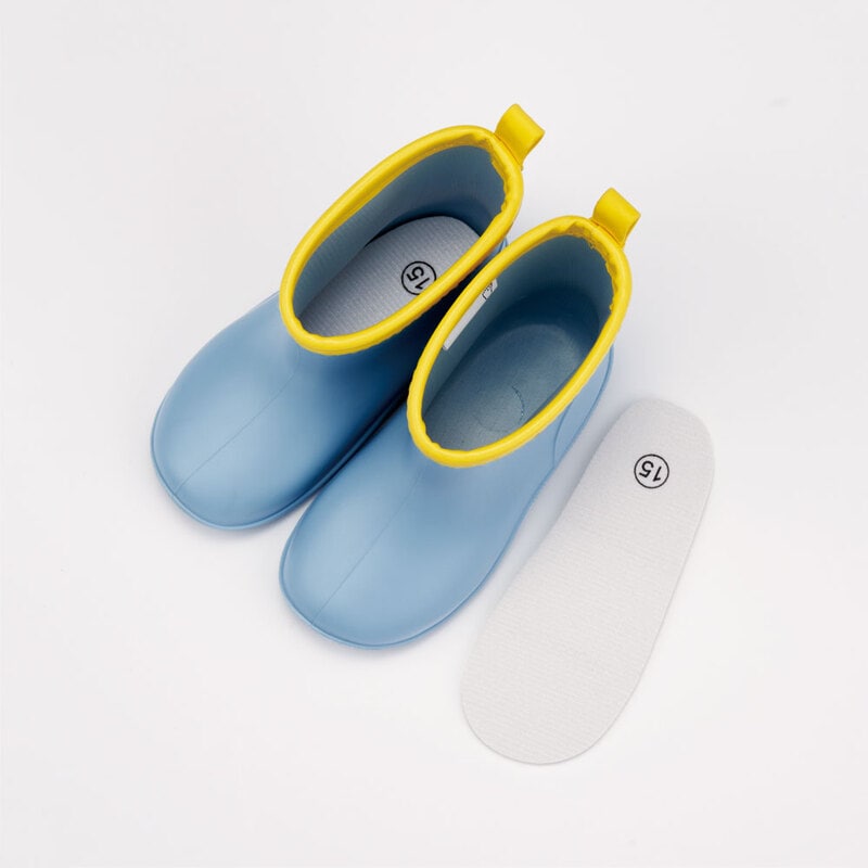 ワッペン 付き レインブーツ 長靴 キッズ 子供 15cm おしゃれ かわいい