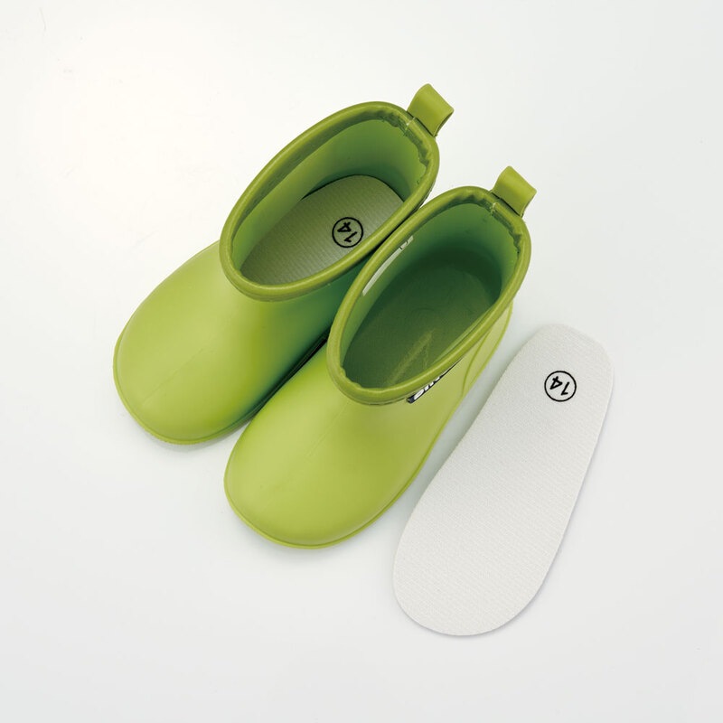 ワッペン 付き レインブーツ 長靴 キッズ 子供 14cm おしゃれ かわいい