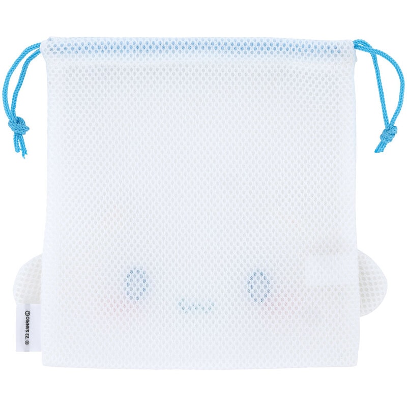 メール便対象品】 メッシュ 生地 巾着 ポーチ まるごと洗える 洗濯機