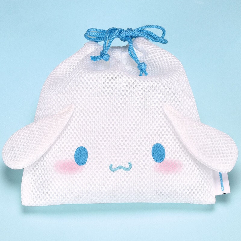 メール便対象品】 メッシュ 生地 巾着 ポーチ まるごと洗える 洗濯機