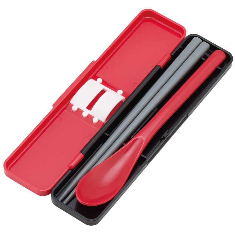 メール便対象品】抗菌音が鳴らないコンビセット(箸・スプーン) 箸18cm