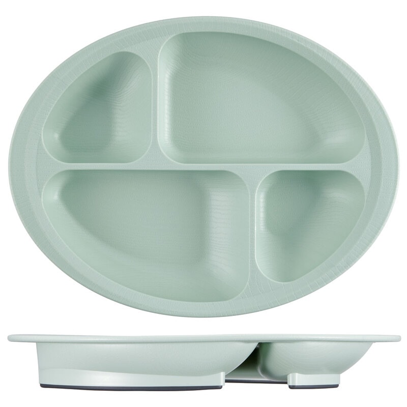 すくいやすい 仕切り プレート 食器 皿 プラスチック 丈夫 バイオマス