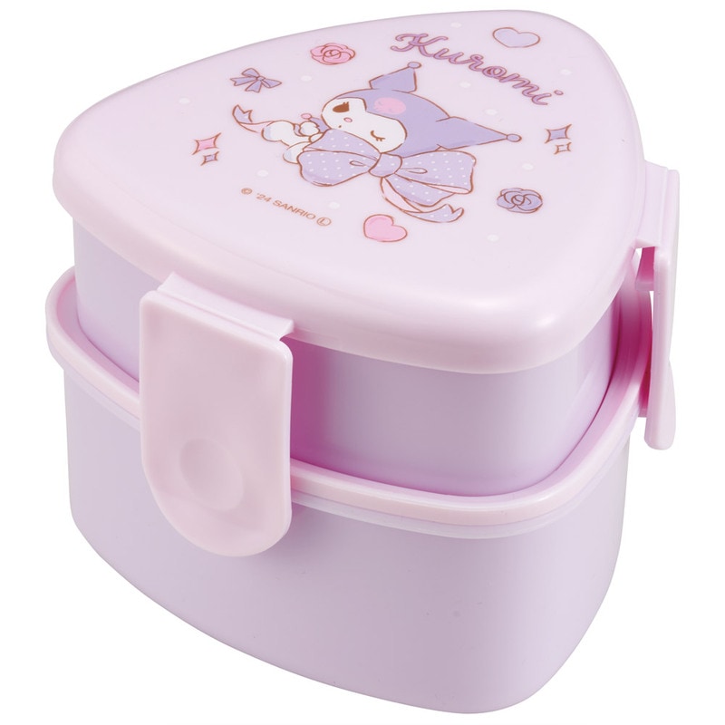 抗菌 三角 おにぎり お弁当箱 二段 500ml レンジ対応 かわいい 子供
