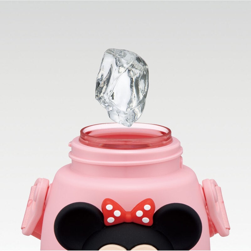 立体 マスコット 付き ストロー ボトル 水筒 590ml 子供 キッズ