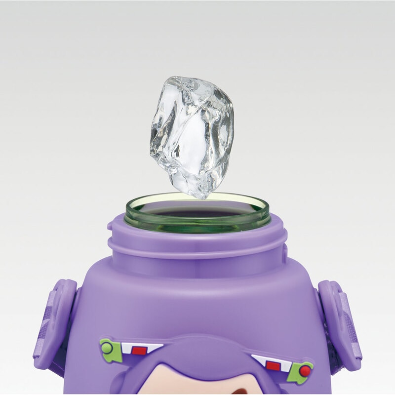 立体 マスコット 付き ストロー ボトル 水筒 590ml 子供 キッズ