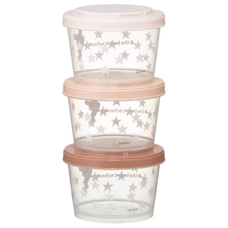 レア！　カバヤ ★ サンダーマスク　チョコボロの空容器 カチっとスタッキングができるプラスチック容器 3段/720ml（3コ