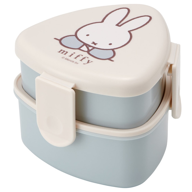 抗菌 三角 おにぎりケース 二段 500ml レンジ対応 かわいい 子供