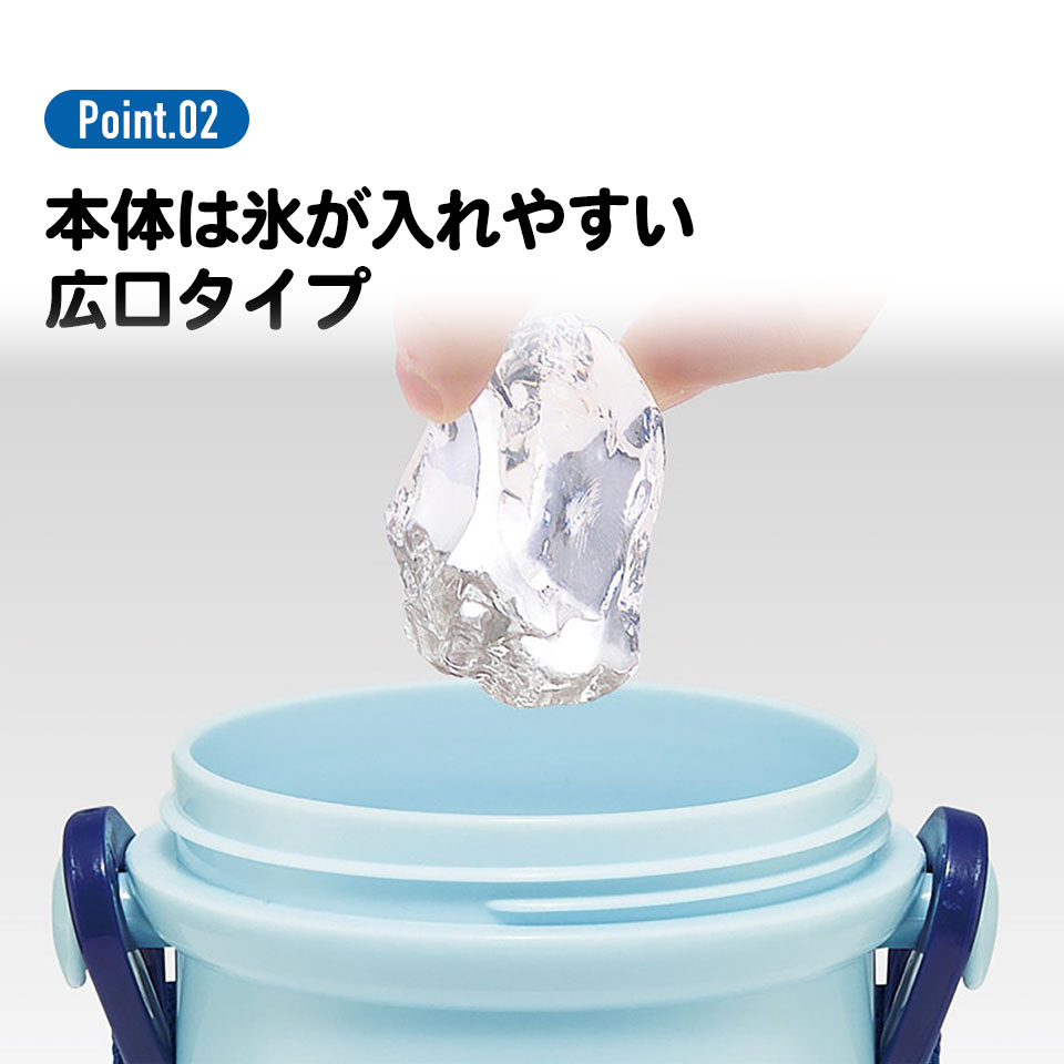 子供用 直飲み プラスチック 水筒 480ml ソニック