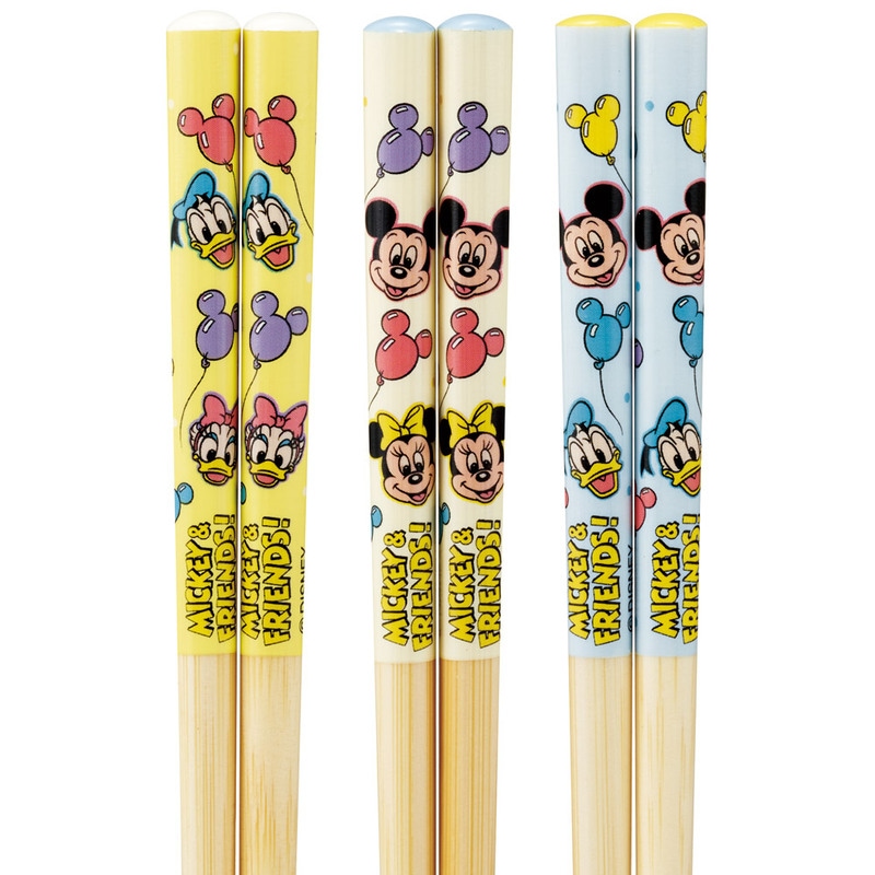 竹箸 16.5cm/3膳セットミッキー＆フレンズ 風船／ANT2T_4973307689468
