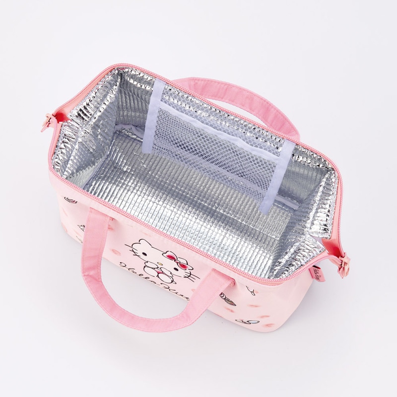 がま口型ランチバッグ ハローキティ 水彩コスメ／KGA1_4973307688119