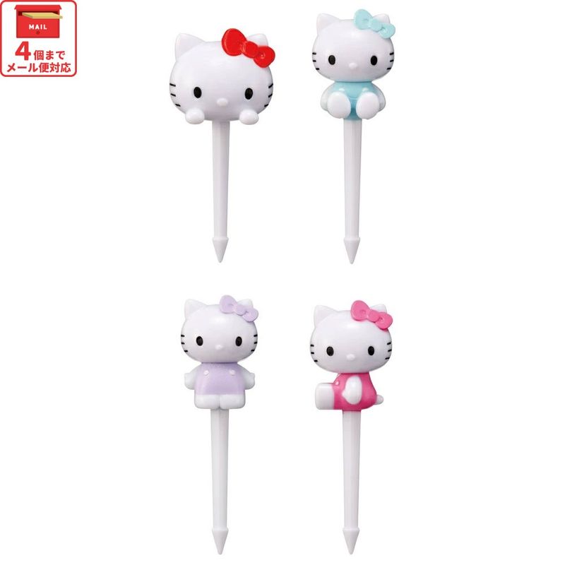 メール便対象品】 ランチ ピックス 4本入り キャラクター 串