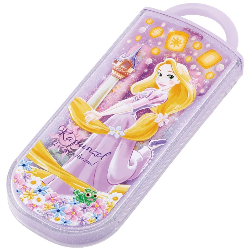 ラプンツェル　3点セット メール便対象品】子供用抗菌 お弁当トリオセット 開けやすい