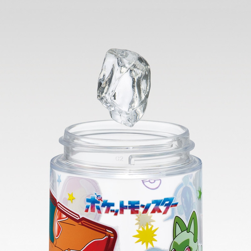 スパウト ストロー 付き 水筒 500ml マグ ウォーター ボトル 透明