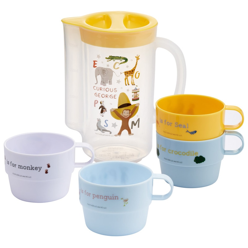 冷水筒 ピッチャー ジャグ コップ付き 麦茶ポット 卓上ポット 850ml