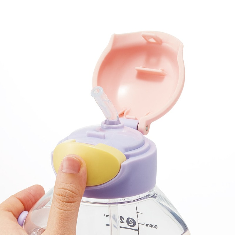 ワンプッシュ ストロー ボトル 水筒 780ml キッズ 子供