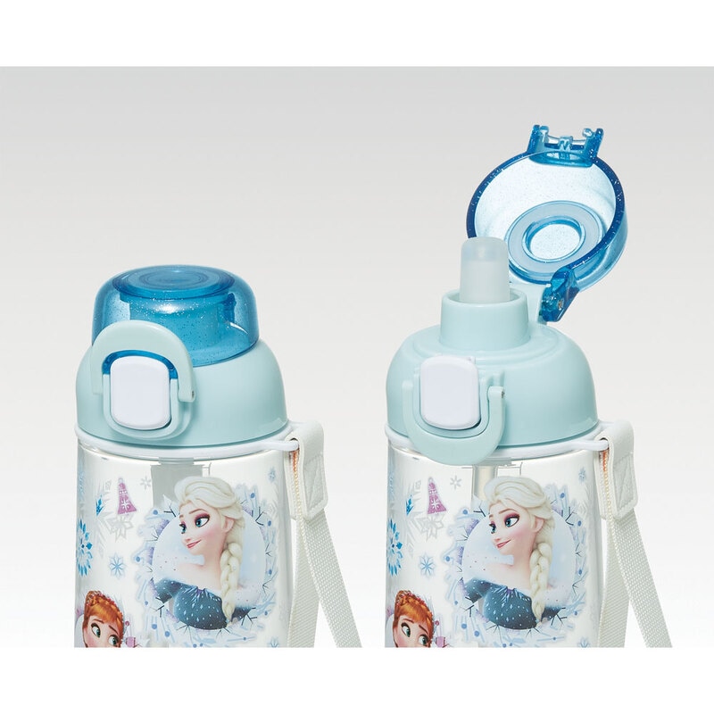 ワンプッシュ ストロー ボトル 水筒 630ml 透明 クリア 子供 キッズ