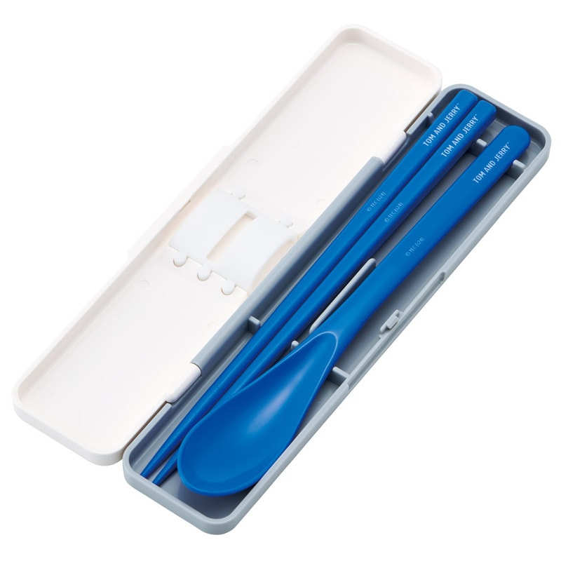 ひつじ‼️お纏め２機セット１／１４４L-1011 TriStar＋７４７８Ｆ 抗菌音が鳴らないコンビセット(箸・スプーン) 箸18cm トムとジェリー