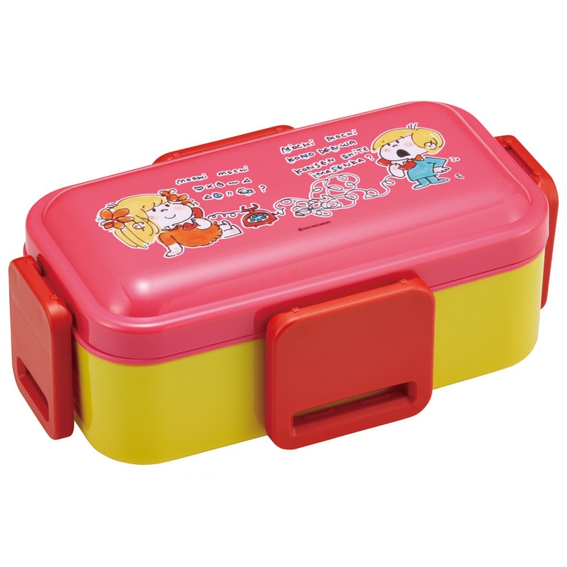 水森亜土お弁当箱 おかずがつぶれにくい抗菌ふわっとフタ弁当箱 2段/600ml 水森亜土
