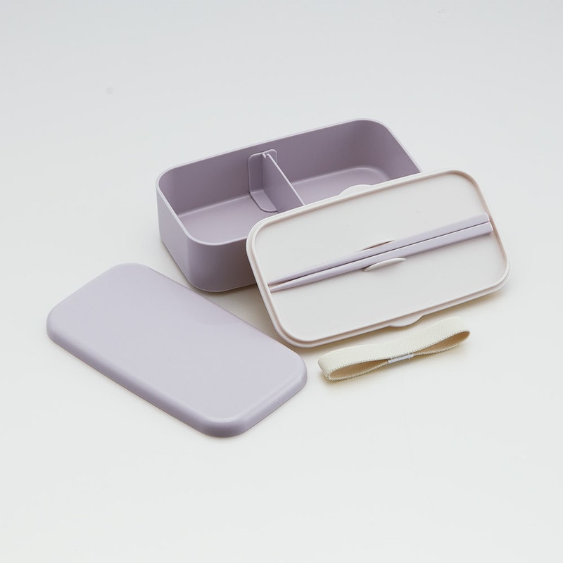 箸付き 弁当箱 600ml 1段 ランチボックス お弁当 16.5cm 大人 子供