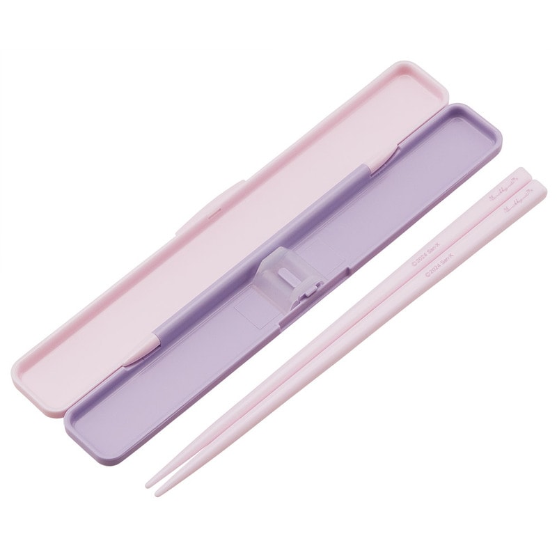 お箸しセット 抗菌音の鳴らない箸箱セット 箸18cm オラフ／ABC3AG_4973307677618