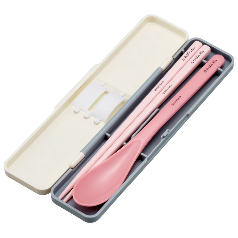 抗菌音が鳴らないコンビセット(箸・スプーン) 箸18cm たれぱんだ