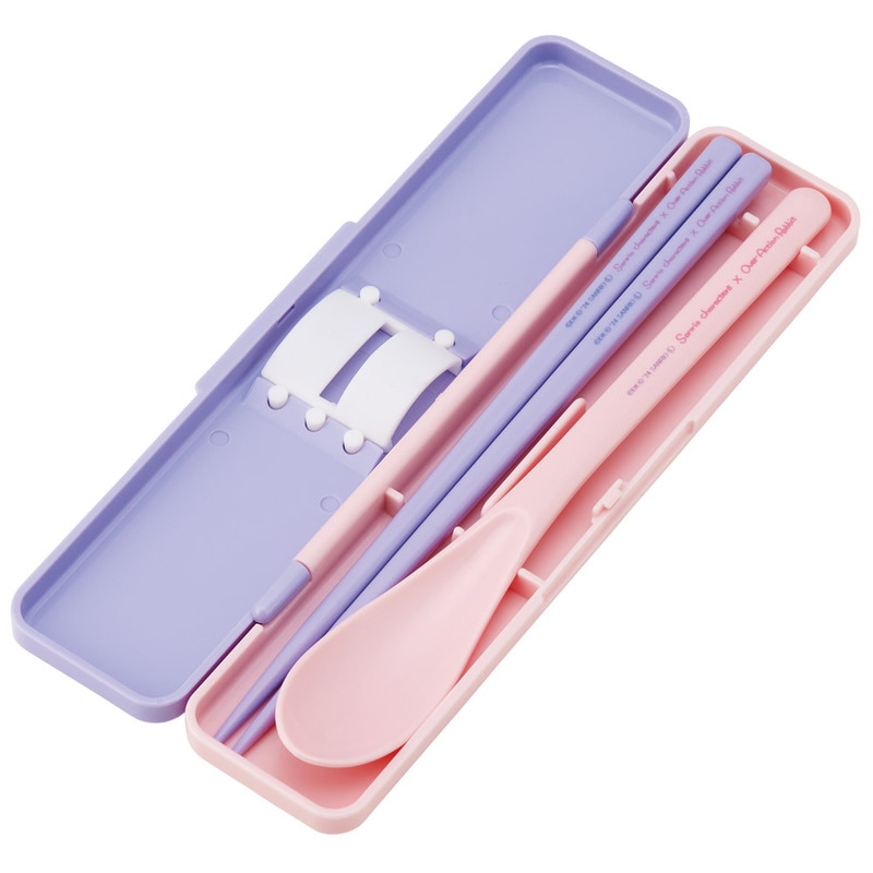 メール便対象品】抗菌音が鳴らないコンビセット(箸・スプーン) 箸18cm