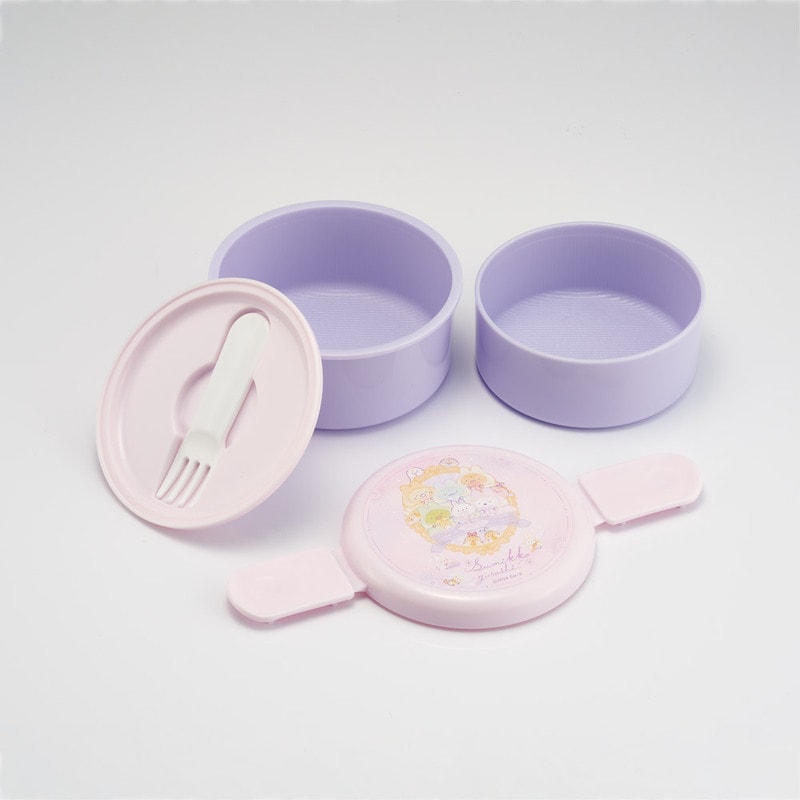 抗菌丸型ランチボックス 2段/500ml すみっコぐらし おまじない