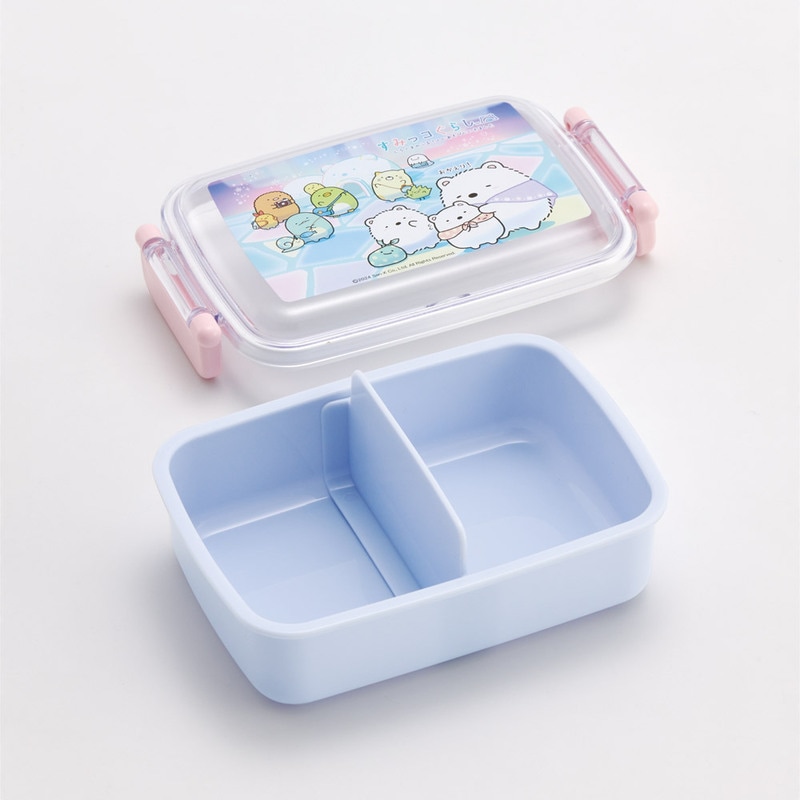 抗菌おかずがつぶれにくい ふわっとフタお弁当箱（角型） 1段