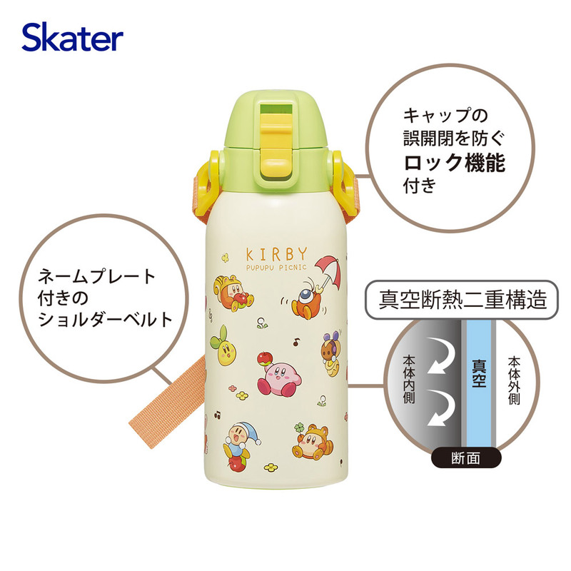 直飲みダイレクトステンレスボトル 600ml 星のカービィ ピクニック