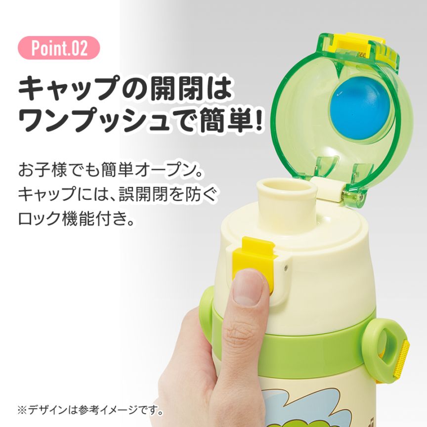 水筒 キッズ 直飲み 470ml ステンレスボトル ステンボトル