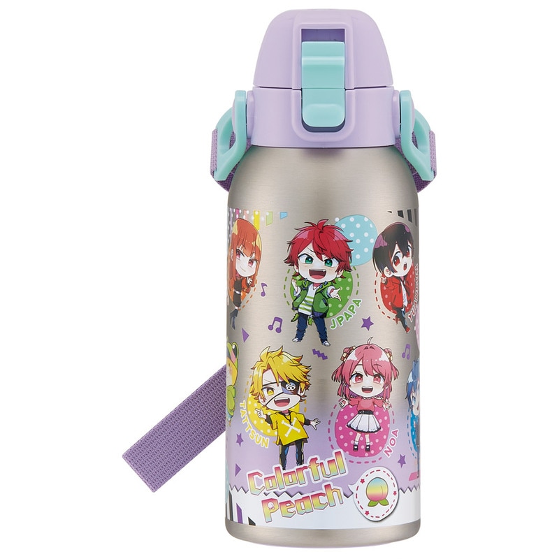 直飲みダイレクトステンレスボトル 600ml カラフルピーチ25