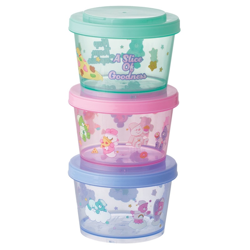 カチっとスタッキングができるプラスチック容器 3段/720ml（3コ