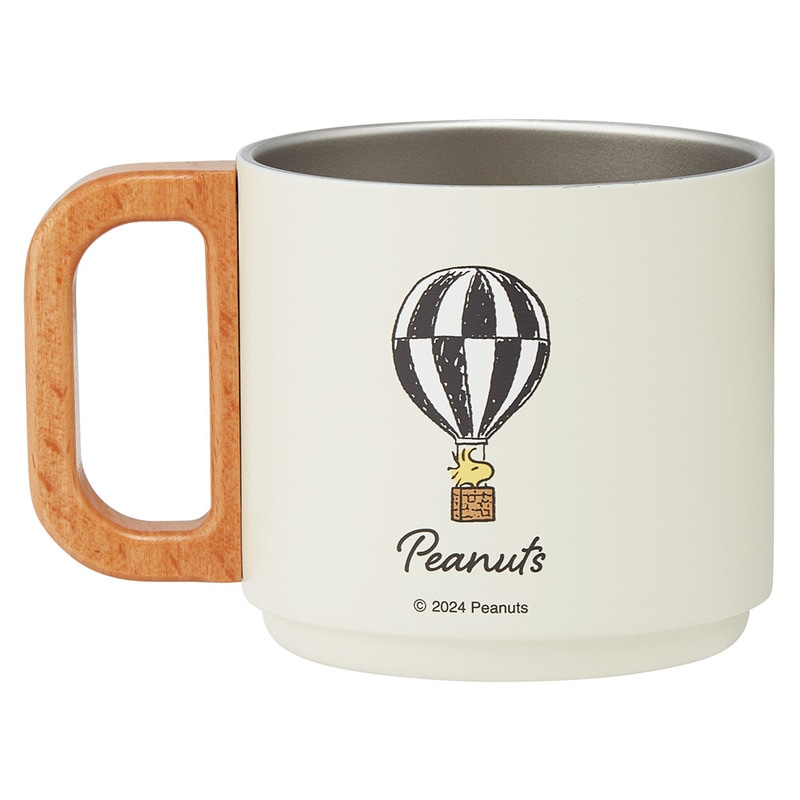 スタッキング ステンレスマグ 350ml 保温 保冷 持ち手付 コップ