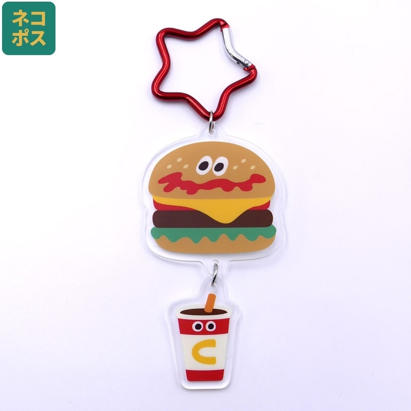 レトロ☘️ミニチュア☘️マクドナルド☘️ハンバーガー☘️キーホルダー☘️4個セット☘️ マクドナルド - 【当時物】ユージン ガチャガチャ マクドナルド