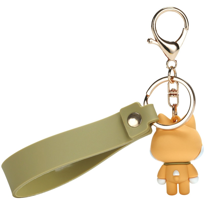 メール便対象品】 ラバーマスコット付き キーホルダー ラバー