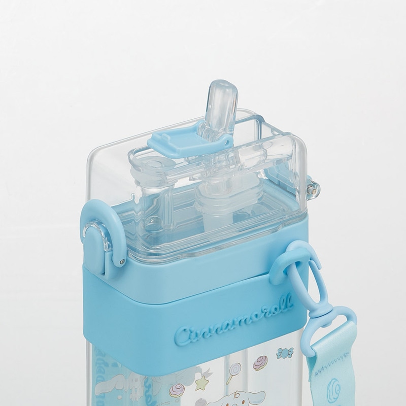 スクエア 2WAY ボトル 水筒 ストロー 直飲み 600ml 子供 キッズ