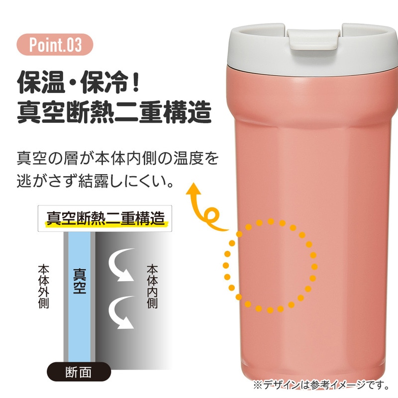 八角形 ステンレス タンブラー 350ml コップ フタ付き 保温 保冷