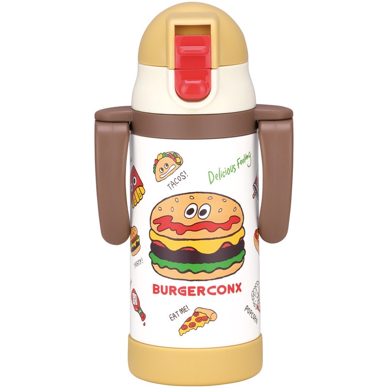 かぁこ　テテ　ストロータグ２点 保冷 ステンレス ストローマグ 350ml ベビーマグ ベビー 水筒 赤ちゃん