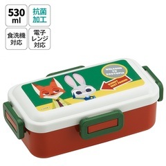 おかずがつぶれにくい 抗菌ふわっと弁当箱 1段/530ml ズートピア