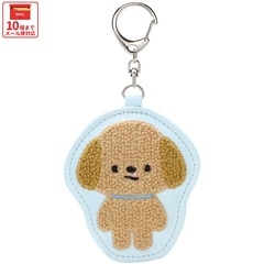 ぽぽ　サガラキーホルダー sanrio ハローキティ サガラ刺繍キーホルダー 座り（みずいろ