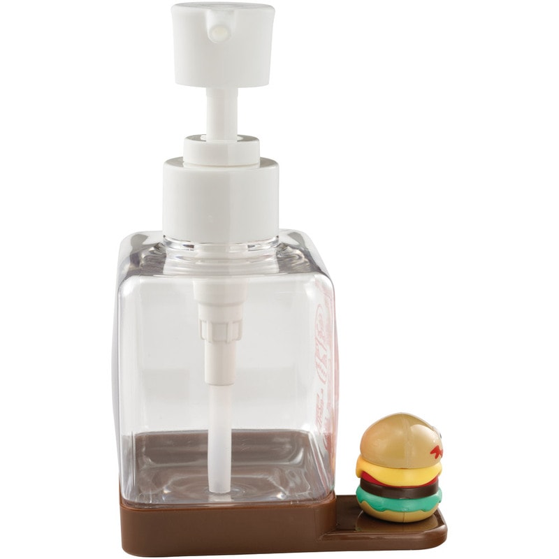 マスコット付き ソープ ディスペンサー 250ml 詰め替え ボトル 手洗い