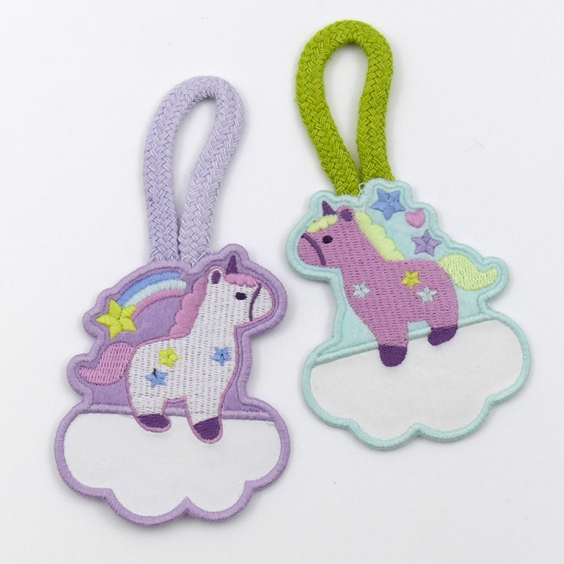 メール便対象品】 ループ付 ワッペン 2P 2個 セット アイロン接着