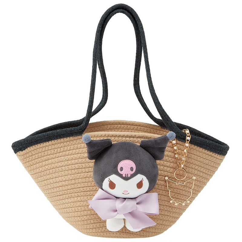 ぬいぐるみ付き かご風バッグ かご バッグ かばん かわいい