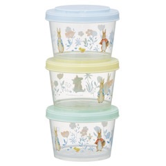 ピーターラビット　日本製　プラスチック容器 カチっとスタッキングができるプラスチック容器 3段/720ml（3コ
