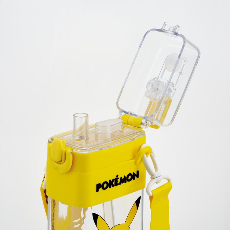 スクエア 2WAY ボトル 水筒 ストロー 直飲み 600ml 子供 キッズ