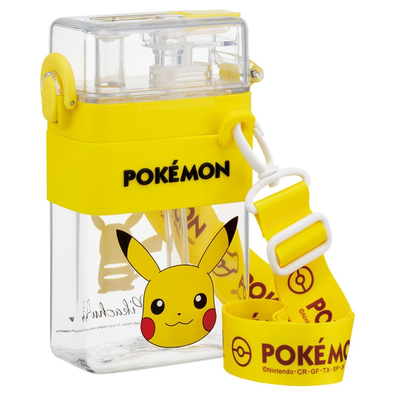 ポケモンタウン2 バラ4個セット スクエア 2WAY ボトル 水筒 ストロー 直飲み 600ml 子供 キッズ