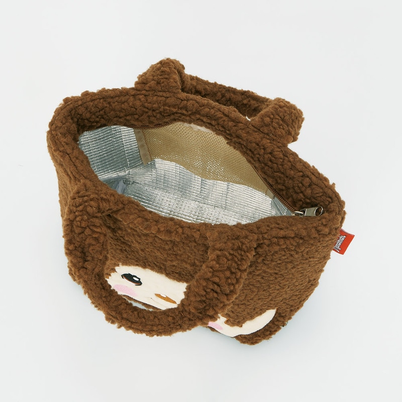 スケーター ランチバッグ ボア生地 保温 保冷 キャラクター おしゃれ