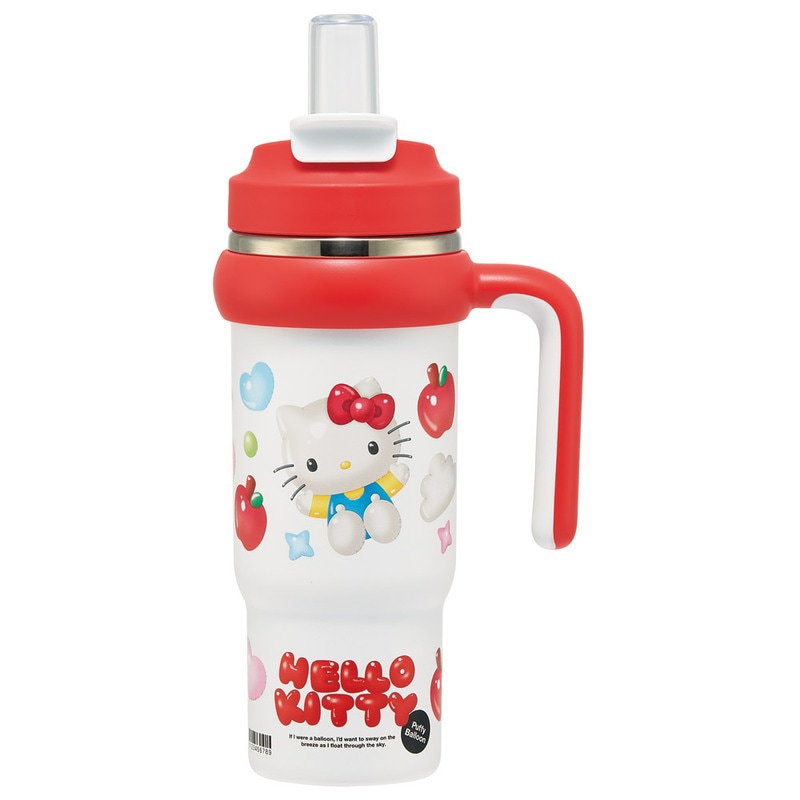 Hello Kitty ハローキティー　ステンレスボトル　ハンドル付き スケーター ハンドル付 タンブラー 830ml ストロー ステンレス ボトル