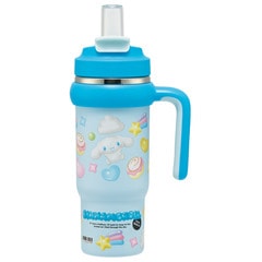 スケーター ハンドル付 タンブラー 830ml ストロー ステンレス ボトル