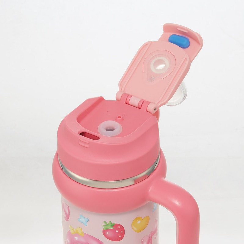 台湾限定 マイメロディータンブラー スケーター ハンドル付 タンブラー 830ml ストロー ステンレス ボトル